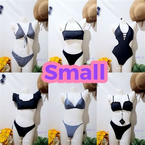Small PLAIN Swimsuit Bikini Sexy Swimwear Outfit ONHAND Shopee