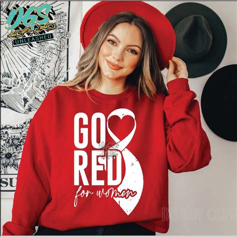 Go Red For Women Svg Dxf Png And Eps Etsy