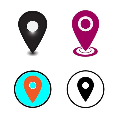 Premium Vector Colorful Vector Locations Icon Design