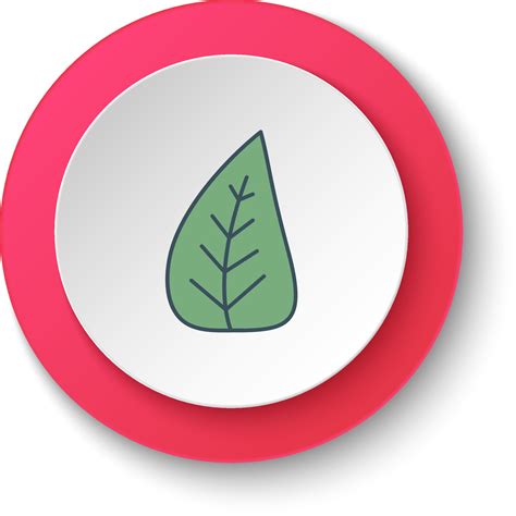 Round Button For Web Icon Botanical Forest Button Banner Round Badge