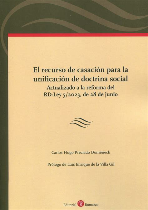 Recurso De Casación Para La Unificación De Doctrina Social