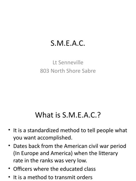 SMEAC What Is | PDF | Unrest | Business