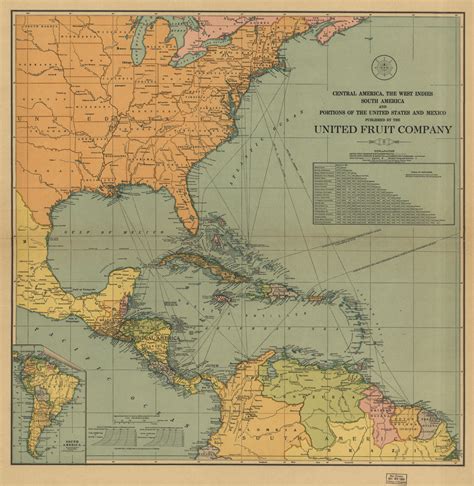 Route Map of the Great White Fleet of the United Fruit Company ...