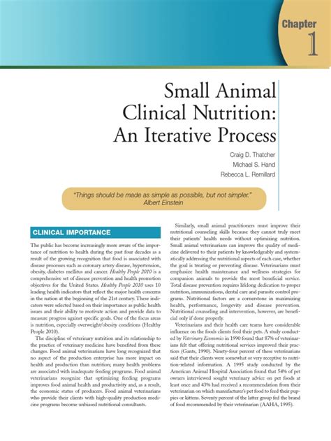 Small Animal Clinical Nutrition 5th Nutrients Calorie