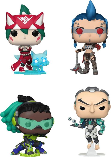 Amazon.com: Funko Pop! Overwatch Set of 4 - Sigma, Kirko, Lucio and ...