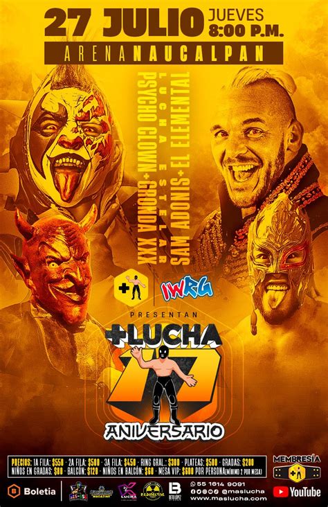 M S Lucha On Twitter Lucha Estelar Celebrando El Aniversario De