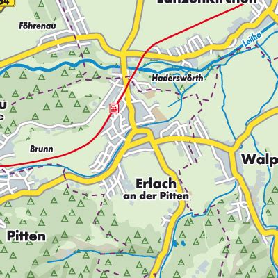 Bad Erlach Stadtpläne und Landkarten