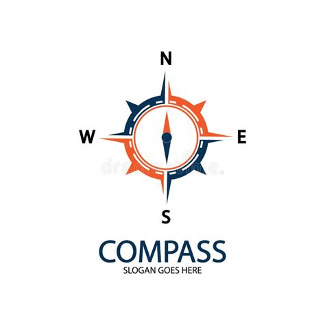 Creative Compass Concept Logo Design Template Stock Vector Illustration Of Design Navigation