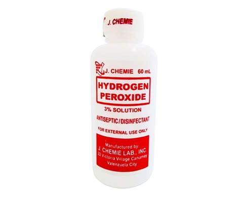 J Chemie Hydrogen Peroxide 3 Solution Antiseptic Disinfectant 60ml