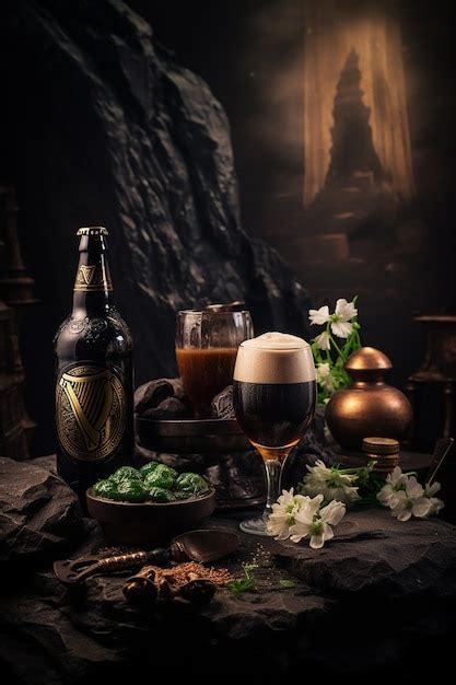 Premium AI Image | Pint of Guinness irish beer