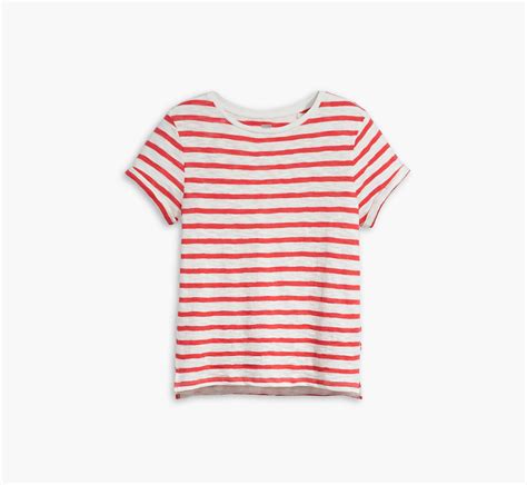 Striped Margot Short Sleeve T Shirt Red Levis® Us