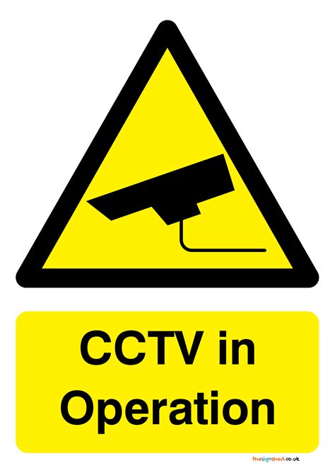 Cctv Signs Poster Template