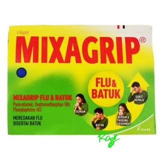 Jual MIXAGRIP OBAT FLU FLU DAN BATUK ISI 1 STRIP 4 TABLET Shopee