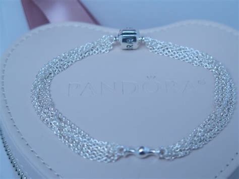 Pandora Capture Multi Strand Clip Bracelet Cm In For Sale