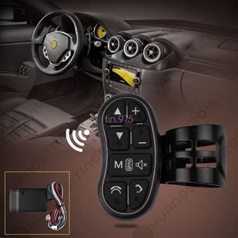 Universal Wireless Steering Wheel Button Remote Control Car Dvd Gps