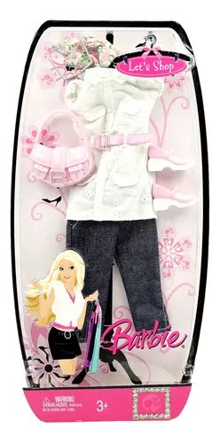 Barbie Fashion Fever Lets Shop White T Shirt Pink Purse Set Envío gratis