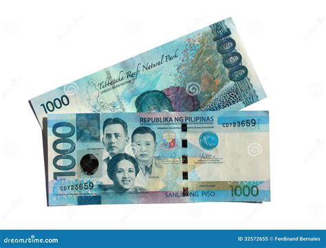 Front And Back 1000 Peso Bills Stock Image Image Of Cash Bill 32572655