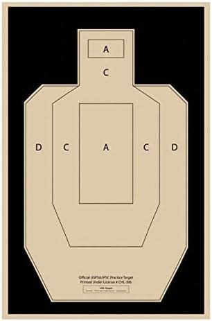 Official USPSA IPSC Cardboard Shooting Targets Competition Torso