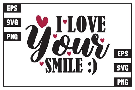 I Love Your Smile Graphic By Creative Group · Creative Fabrica