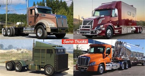 5 Types of Semi-Trucks - Introduction, Weights, Brands & Fundamentals ...