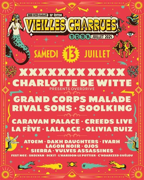 Festival Des Vieilles Charrues Au Juillet Carhaix