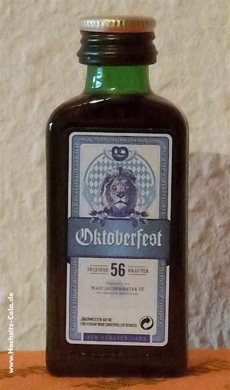 Jägermeister Flasche 0 02l Make tomorrow new Phillip KLE Hochsitz Cola