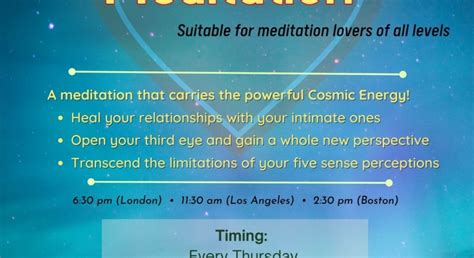 Healing Love Meditation (Online) - Starlight Centre of Excellence (Well-Being & Wellness)