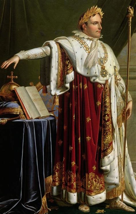 Napoleon En Costume Imperial Napoleon I In Coronation Robes Painting By