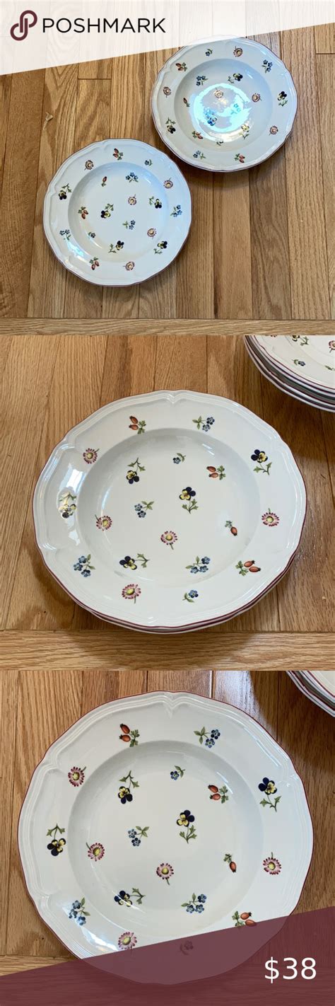 Villeroy Boch Petite Fleur 2 Rimmed Soup Pasta 3 Petite Fleurs