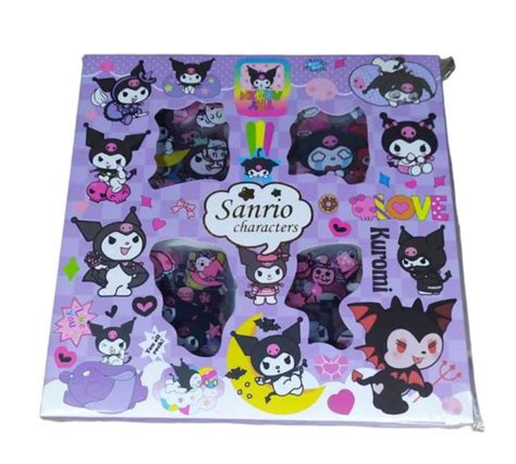 Sticker Lucu 2D Sanrio Karakter Kuromi Dan Melody Isi 100 Lembar Per