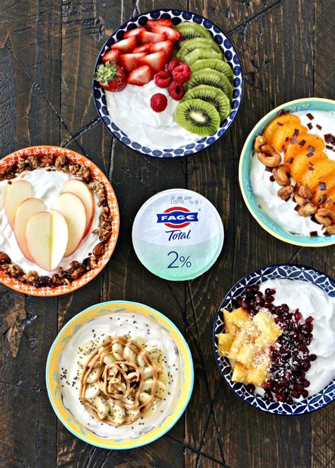 Greek Yogurt Breakfast Bowls 5 Ways The Foodie Physician