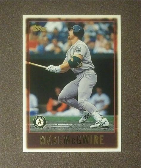 1997 Topps Mark Mcgwire Oakland Athletics As 62 1st Base Baseball