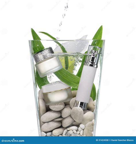 Cosmetics in the water stock photo. Image of splash, spray - 31424508