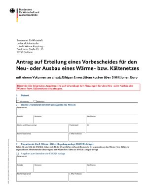 Ausfüllbar Online Antrag auf Erteilung eines Vorbescheides fr eine