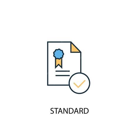 premium vector standard concept  colored  icon simple yellow