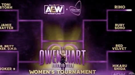 Aew Reveals Womens Bracket For The Owen Hart Memorial Tournament One