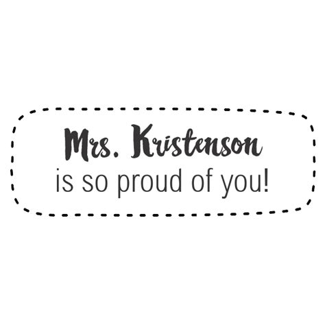 Proud Of You | Teacher Stamp - 2712 | Designs