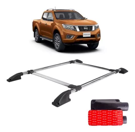 Rack De Teto Bagageiro Cromado Nissan Frontier 2017 A 2021