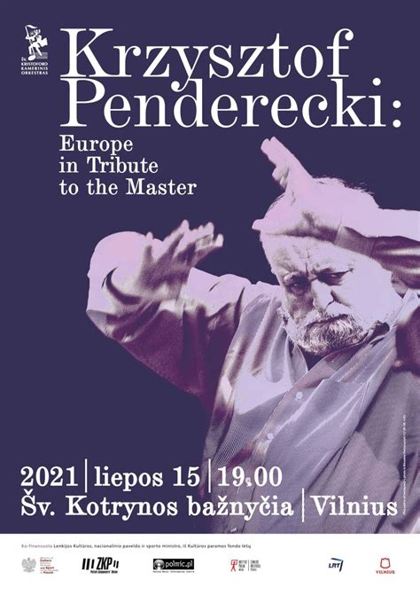 Krzysztof Penderecki Europe In Tribute To The Master Wyj Tkowy