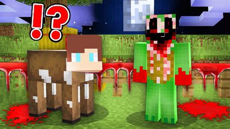 JJ Became A COW And CHASING By Scary MIKEY EXE In Minecraft Challenge