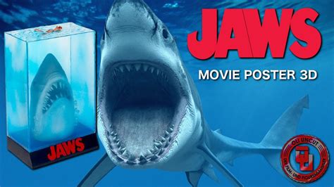 Jaws Movie Poster 3d Youtube