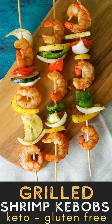 Grilled Shrimp Kabobs Shrimp Kabob Recipes Steak And Shrimp Seafood