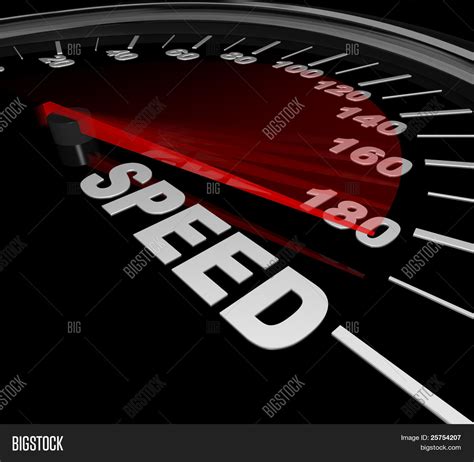 Speedometer Red Needle Image And Photo Free Trial Bigstock