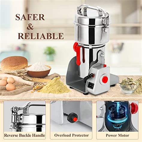 750g Electric Grain Dry Grinder Commercial Swing Type Dry Mill Machine