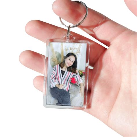 Jual Gantungan Kunci Foto Akrilik 2 Sisi Custom Shopee Indonesia