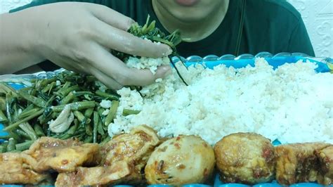 Asmr Mukbang Asmr Mukbang Nasi Sayur Tumis Kacang Panjang Kangkung