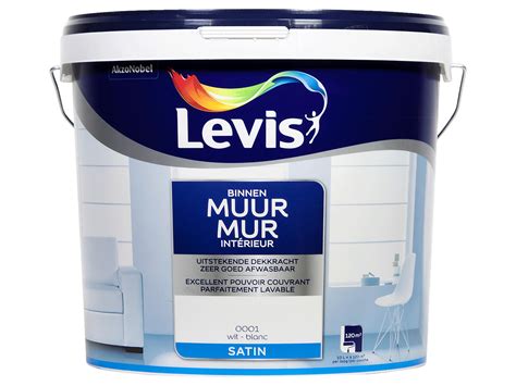 Levis Muurverf 10l Wit Satijn Hubo