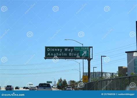 Disneyland Drive Street Sign in Los Angeles California Editorial Stock ...