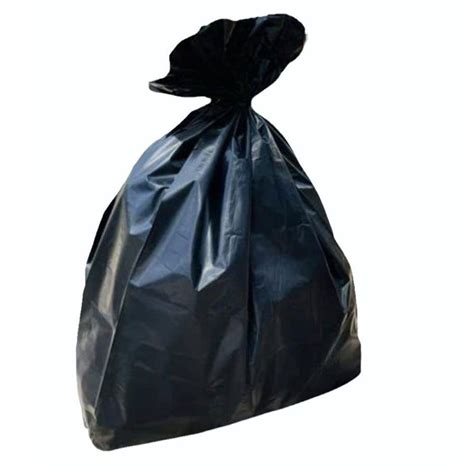 Without Handle Plain Black Biodegradable Garbage Bag X Inch