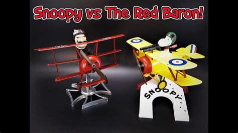 Snoopy Sopwith Camel Vs Red Baron Fokker Triplane Peanuts Cartoon Scale